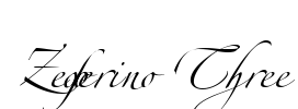Zeferino Three Font Image