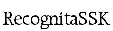 RecognitaSSK Font Image