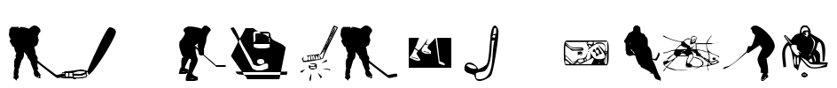 KR Hockey Dings Font Image