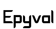 Epyval Font Image