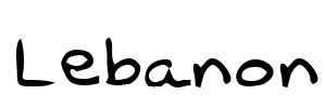 Lebanon Font Image