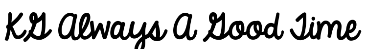 KG Always A Good Time Font Image