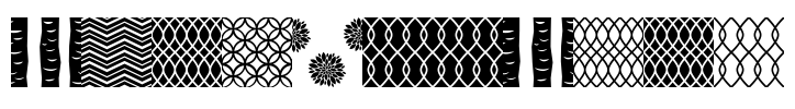 Peoni Patterns Font Image