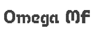 Omega MF Font Image