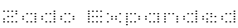 Zado Expanded Font Image