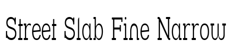 Street Slab Fine Narrow