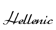 Hellenic Font Image