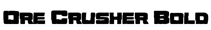 Ore Crusher Bold Font Image