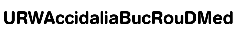 URWAccidaliaBucRouDMed Font Image