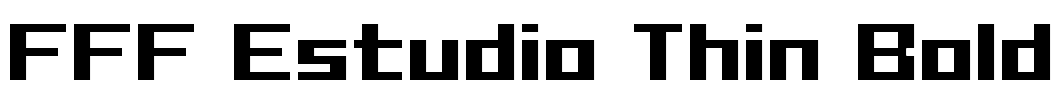 FFF Estudio Thin Bold Font Image