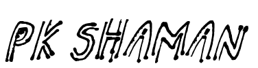 pk shaman Font Image