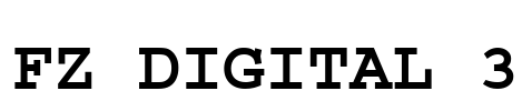 FZ DIGITAL 3 Font Image