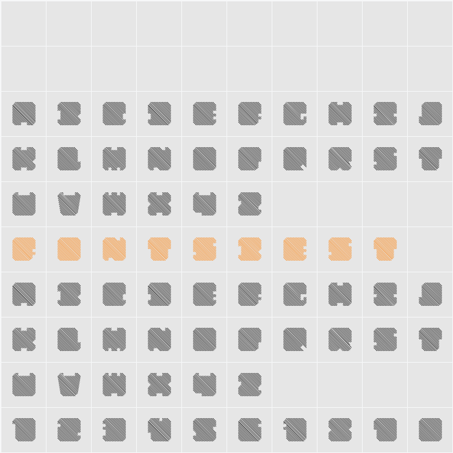 SHD TechnoType Character Map