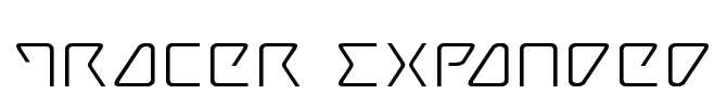 Tracer Expanded Font Image
