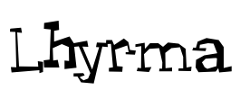 Lhyrma Font Image