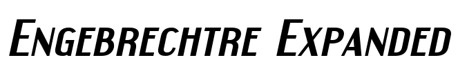Engebrechtre Expanded Font Image