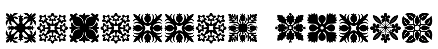 Hawaiian Quilt1 Font Image