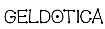 GelDotica Font Image
