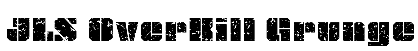 JLS OverKill Grunge Font Image