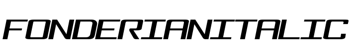 FonderianItalic Font Image