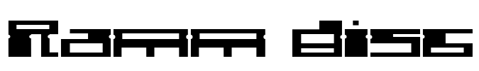 Ramm disc Font Image