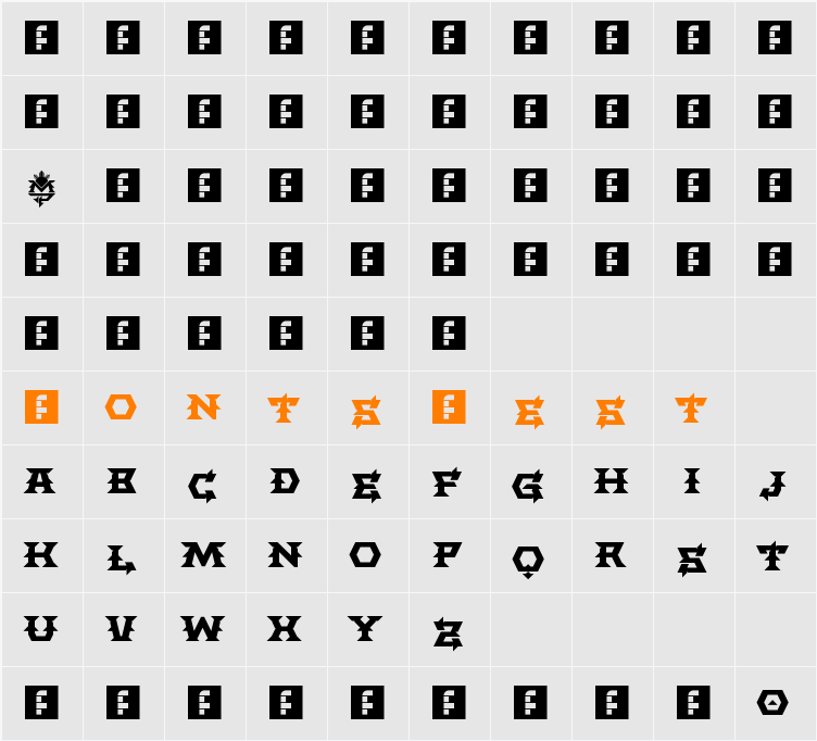 The PacMan Character Map