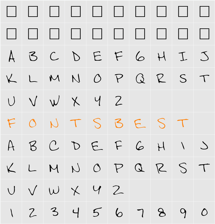 Scott Character Map
