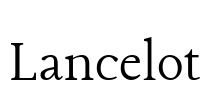 Lancelot Font Image