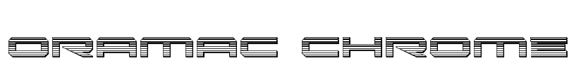 Oramac Chrome Font Image
