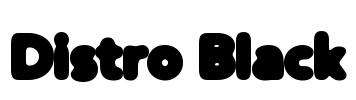 Distro Black Font Image