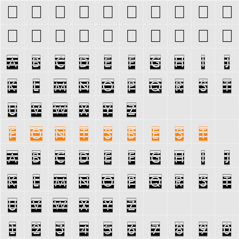 a_FuturaOrtoTitulCmGrd Character Map