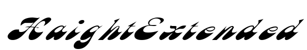 HaightExtended Font Image