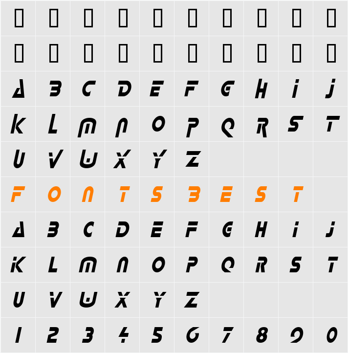 Delta-Condensed Character Map