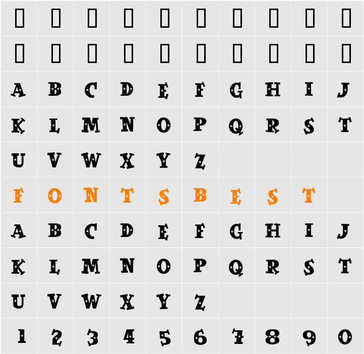 SpaceOut Character Map