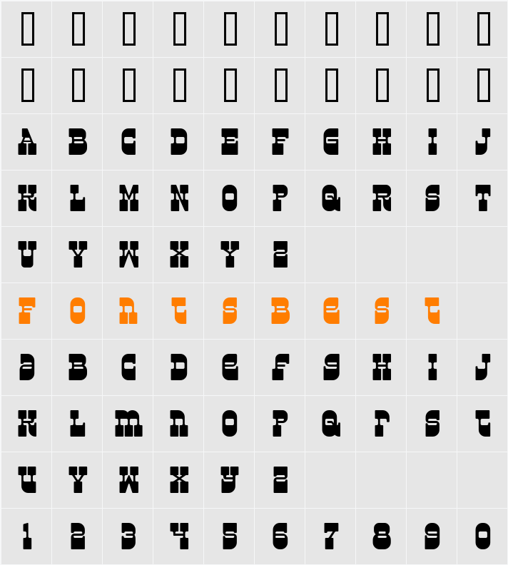 Superfly Character Map