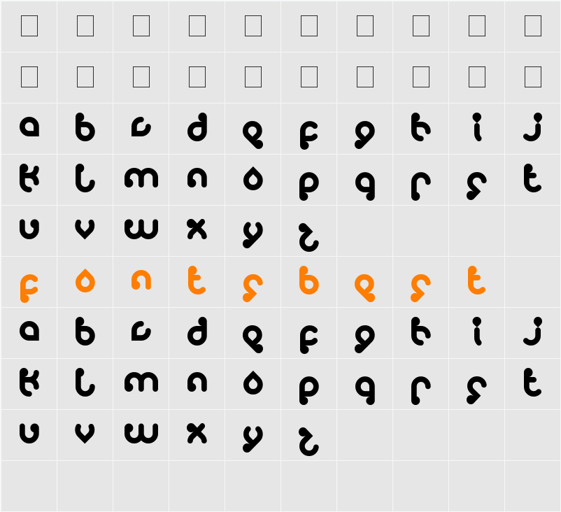 monica Character Map