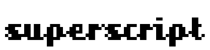 superscript