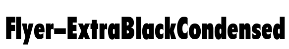 Flyer-ExtraBlackCondensed
