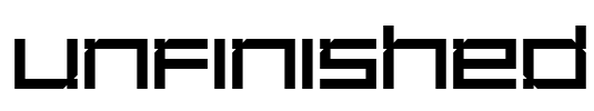 Unfinished Font Image
