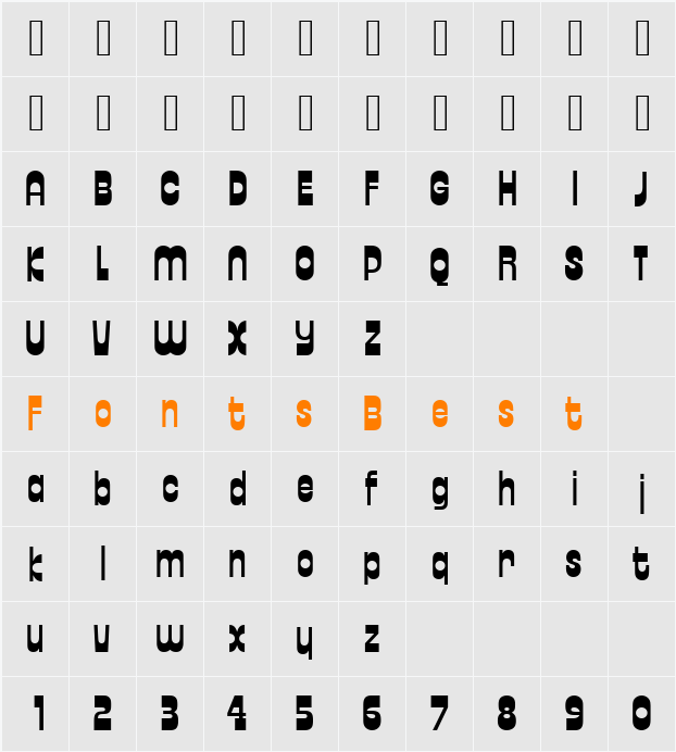 URWZupusD Character Map