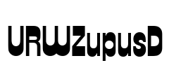 URWZupusD Font Image