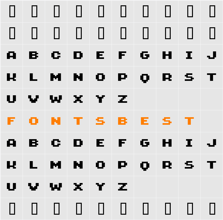 GeneticaFlashBold Character Map