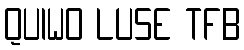 QUIWO LUSE TFB Font Image