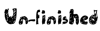Un-finished Font Image