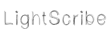 LightScribe Font Image