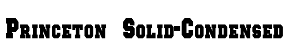 Princeton Solid-Condensed Font Image