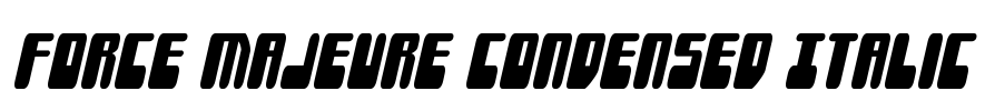 Force Majeure Condensed Italic