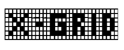 X-Grid Font Image