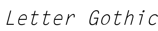Letter Gothic