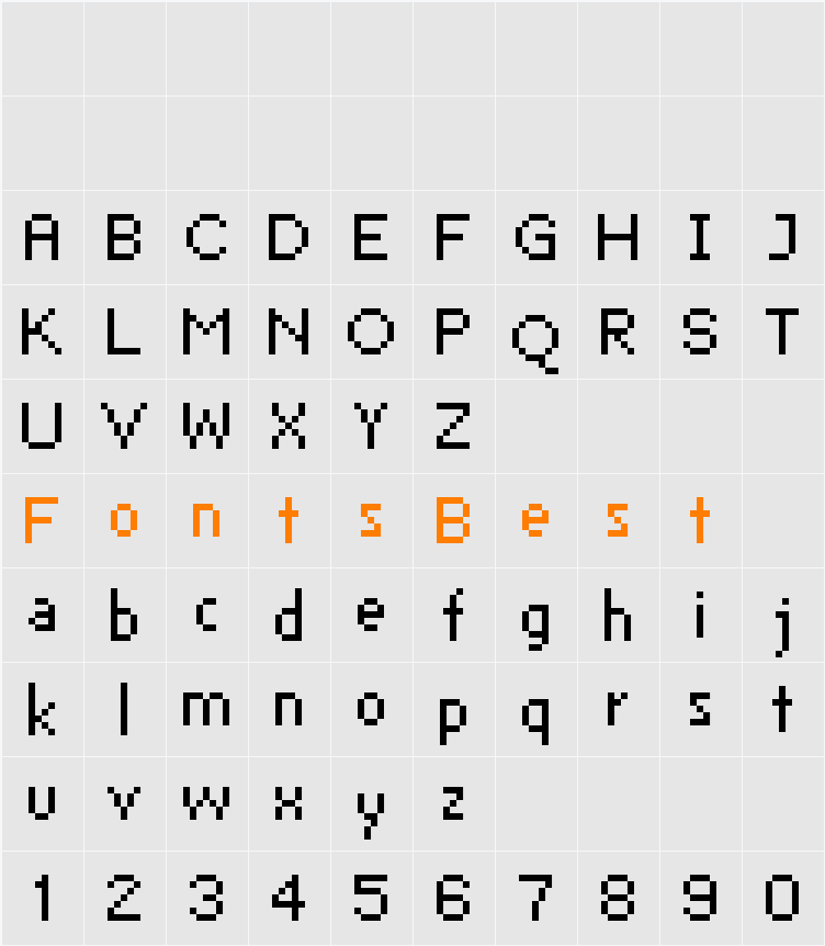 FFF Neostandard Character Map